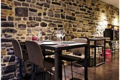 Création - Tables bois/métal pour restaurant Arte Vino