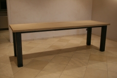 Création - Table bois / métal pour la Maison Lemonnier