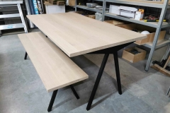 Table et banc le n'9 créations  sur mesure